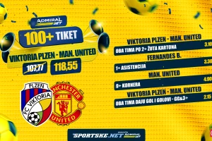 AdmiralBet 100+ tiket - Bruno asistent, žuti kartoni, goleada i korneri za 118,55